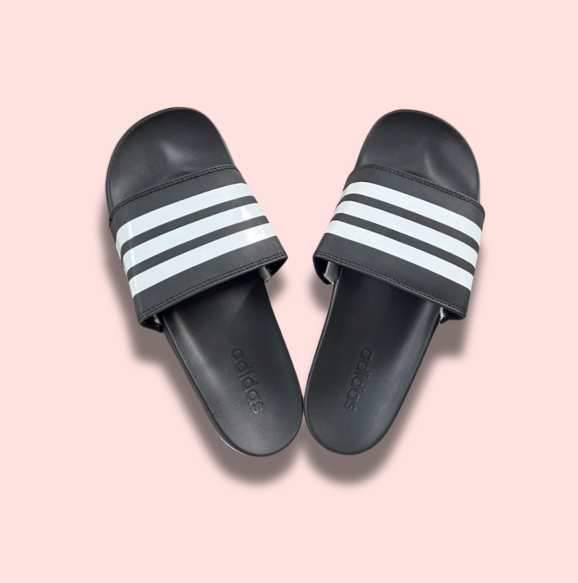 WHITE-BLACK ADIDAS ADELITE SLIDE