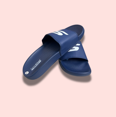 BLUE SKECHER HYPER SLIDE