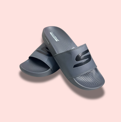 GRAY SKECHER HYPER SLIDE