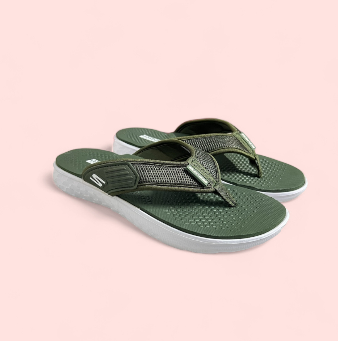 SKECHER GREEN COZY SLIPPER