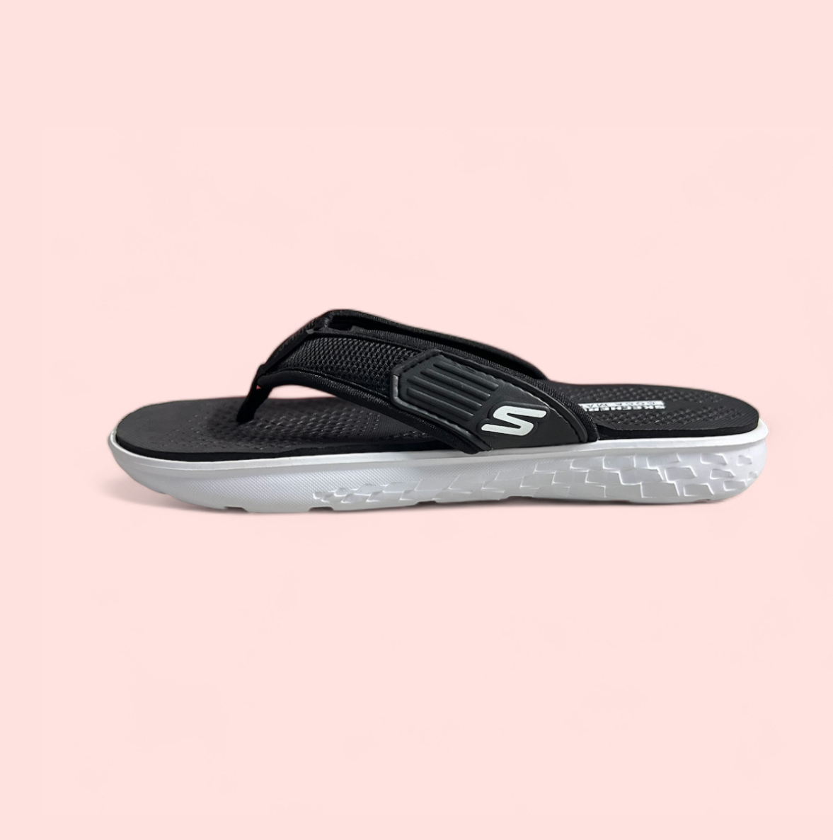 SKECHER BLACK COZY SLIPPER