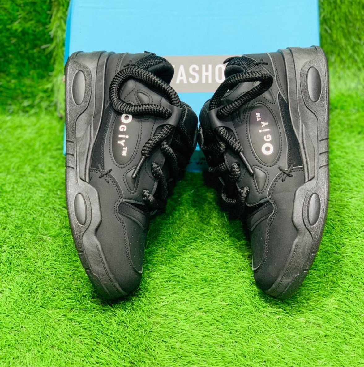 OGIY FASHION BLACK SNEAKERS