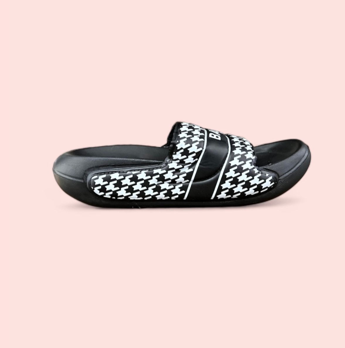 BLACK BALMAIN PARIS SLIPPER